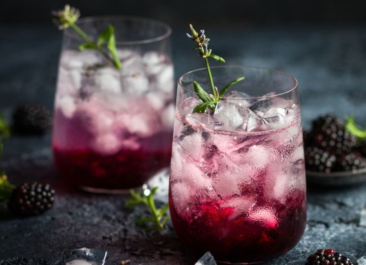 Cocktail Gin Mûre La Détente