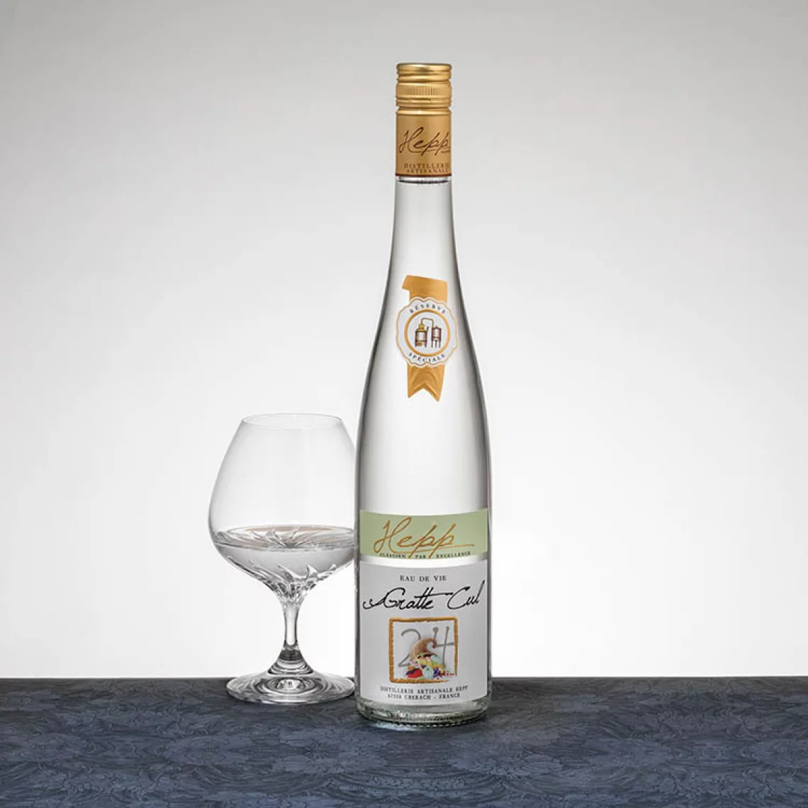 Eau-de-vie de Gratte Cul 45° Distillerie Hepp