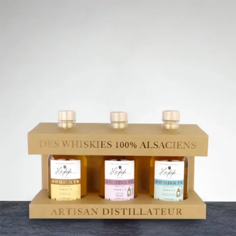 Coffret Trilogie de Whiskies Alsaciens : Une Exploration Sensorielle des Terroirs d'Alsace